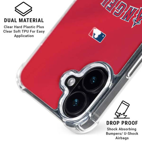 MLB Los Angeles Angels Alternate Jersey iPhone 16 Clear Case